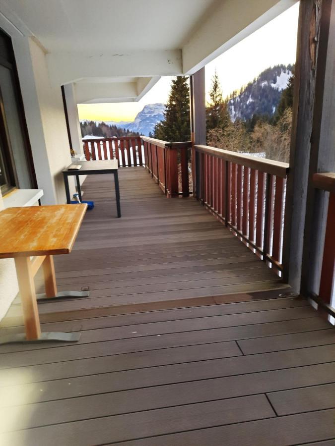 Ferienwohnung Les Terrasses Du Mont Blanc Le Praz de Lys Exterior foto